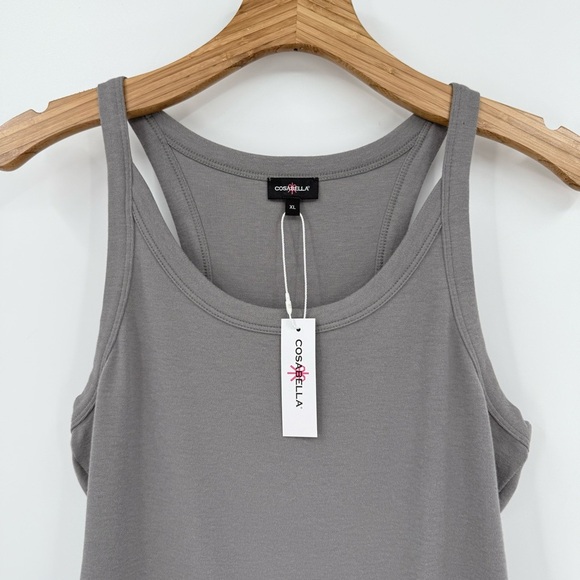 Cosabella Michi Tank Teddy Bodysuit Lounge in Gray Size XL - Picture 7 of 12